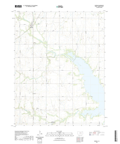 United States Geological Survey Durham, KS (2022, 24000-Scale) digital map