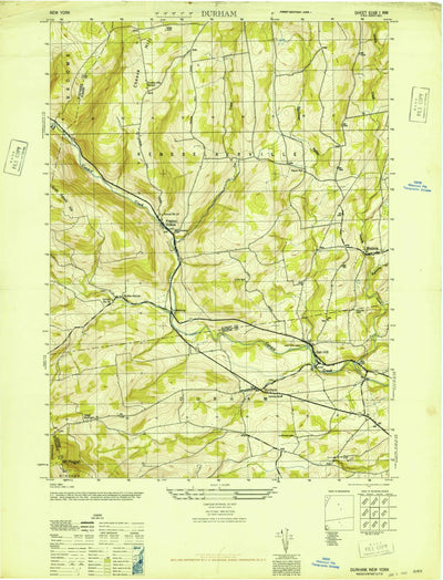 United States Geological Survey Durham, NY (1946, 24000-Scale) digital map