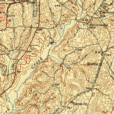 United States Geological Survey Durham South, NC (1943, 62500-Scale) digital map