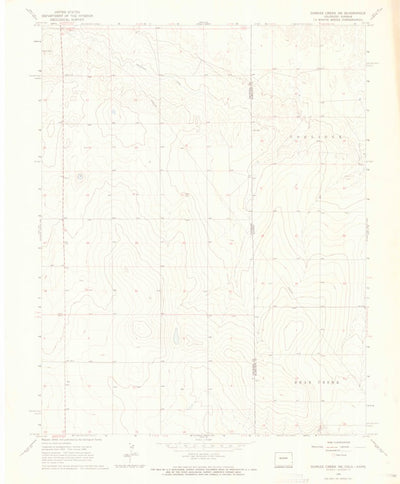 United States Geological Survey Durkee Creek NE, CO-KS (1966, 24000-Scale) digital map