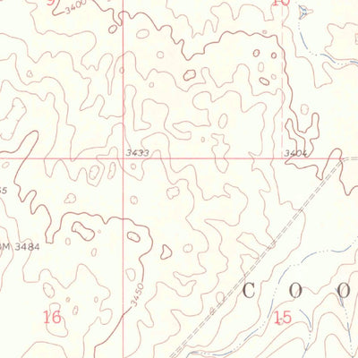 United States Geological Survey Durkee Creek NE, CO-KS (1966, 24000-Scale) digital map