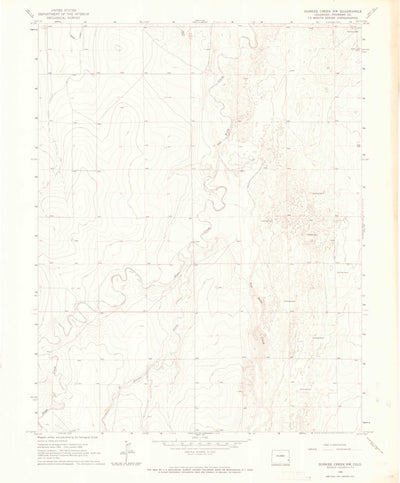 United States Geological Survey Durkee Creek NW, CO (1966, 24000-Scale) digital map