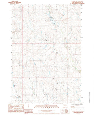 United States Geological Survey Durkee Lake, SD (1983, 24000-Scale) digital map