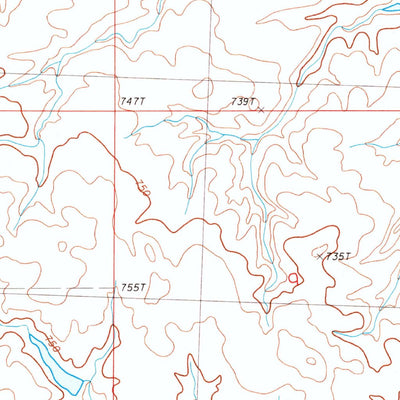 United States Geological Survey Durkee Lake, SD (1983, 24000-Scale) digital map