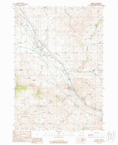 United States Geological Survey Durkee, OR (1988, 24000-Scale) digital map