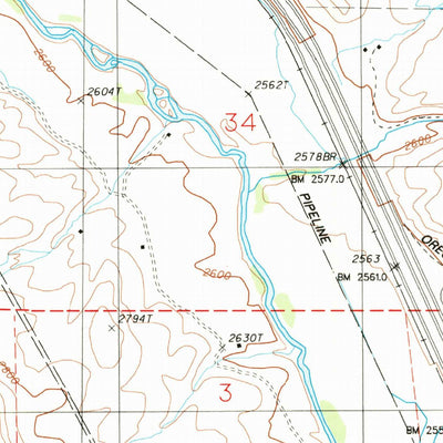 United States Geological Survey Durkee, OR (1988, 24000-Scale) digital map