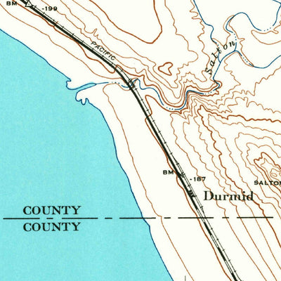 United States Geological Survey Durmid, CA (1940, 62500-Scale) digital map