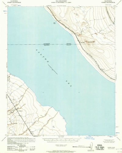 United States Geological Survey Durmid, CA (1957, 62500-Scale) digital map