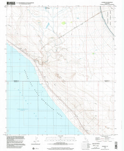 United States Geological Survey Durmid, CA (1998, 24000-Scale) digital map