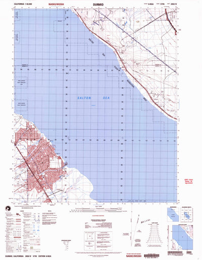 United States Geological Survey Durmid, CA (2002, 50000-Scale) digital map