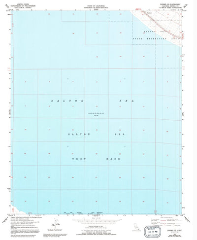United States Geological Survey Durmid SE, CA (1956, 24000-Scale) digital map