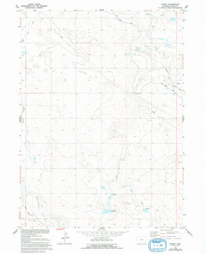 United States Geological Survey Duroc, WY (1960, 24000-Scale) digital map