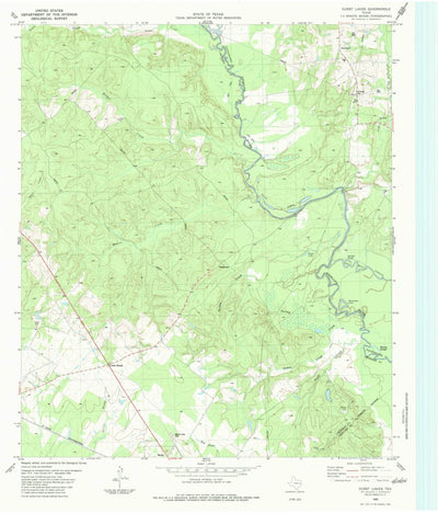 United States Geological Survey Durst Lakes, TX (1983, 24000-Scale) digital map
