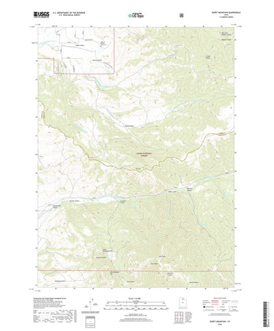 United States Geological Survey Durst Mountain, UT (2020, 24000-Scale) digital map