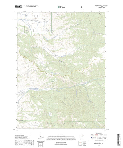 United States Geological Survey Durst Mountain, UT (2023, 24000-Scale) digital map