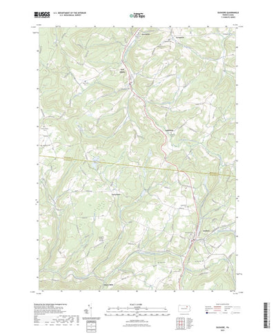 United States Geological Survey Dushore, PA (2023, 24000-Scale) digital map