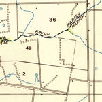 United States Geological Survey Duson, LA (1934, 31680-Scale) digital map