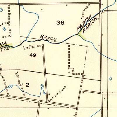 United States Geological Survey Duson, LA (1934, 31680-Scale) digital map