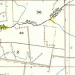 United States Geological Survey Duson, LA (1954, 31680-Scale) digital map