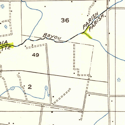 United States Geological Survey Duson, LA (1954, 31680-Scale) digital map