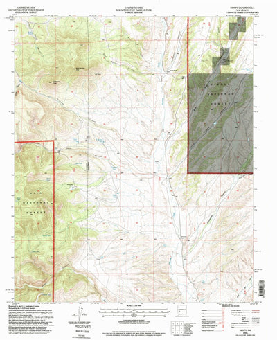 United States Geological Survey Dusty, NM (1995, 24000-Scale) digital map