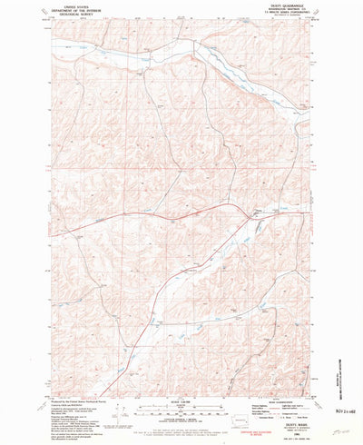 United States Geological Survey Dusty, WA (1981, 24000-Scale) digital map
