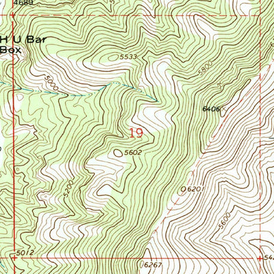 United States Geological Survey Dutch Blue Creek, AZ (1967, 24000-Scale) digital map