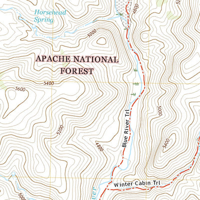 United States Geological Survey Dutch Blue Creek, AZ (2021, 24000-Scale) digital map