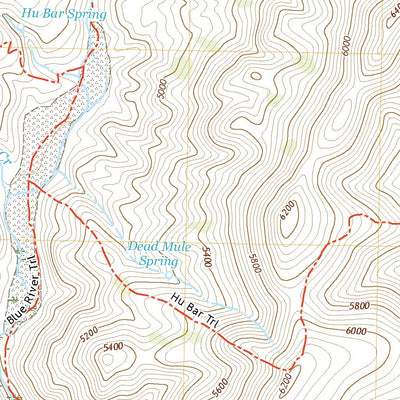 United States Geological Survey Dutch Blue Creek, AZ (2021, 24000-Scale) digital map