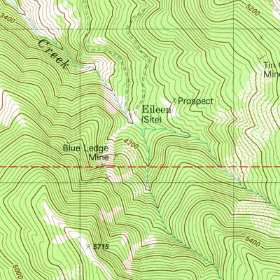 United States Geological Survey Dutch Creek, CA (1980, 24000-Scale) digital map