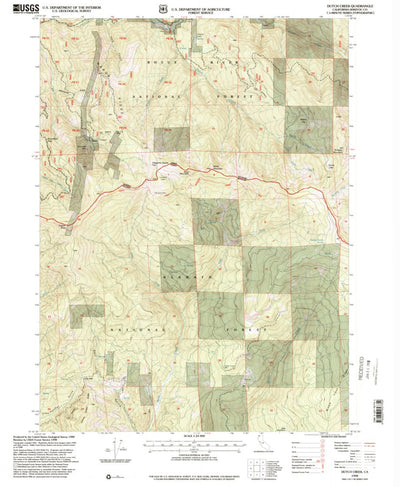 United States Geological Survey Dutch Creek, CA (1998, 24000-Scale) digital map