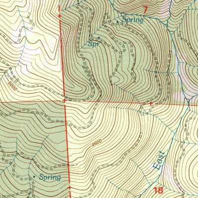 United States Geological Survey Dutch Creek, CA (1998, 24000-Scale) digital map