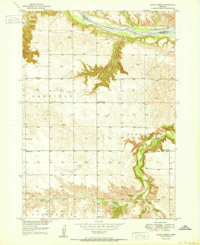 United States Geological Survey Dutch Creek, NE (1950, 24000-Scale) digital map