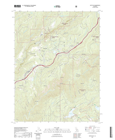 United States Geological Survey Dutch Flat, CA (2022, 24000-Scale) digital map