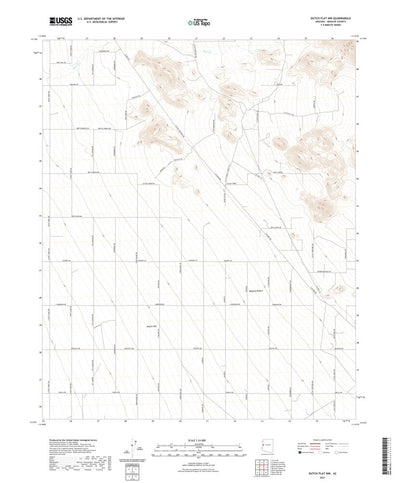 United States Geological Survey Dutch Flat NW, AZ (2021, 24000-Scale) digital map