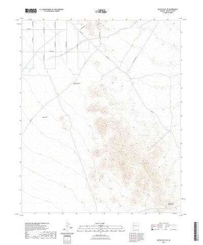 United States Geological Survey Dutch Flat SE, AZ (2021, 24000-Scale) digital map