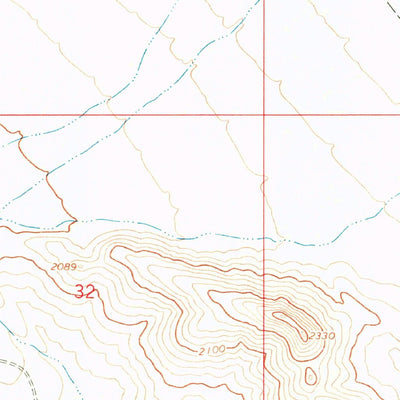 United States Geological Survey Dutch Flat SW, AZ (1967, 24000-Scale) digital map