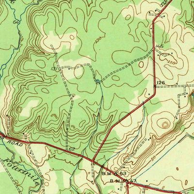 United States Geological Survey Dutch Gap, VA (1943, 31680-Scale) digital map