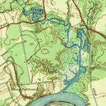 United States Geological Survey Dutch Gap, VA (1943, 31680-Scale) digital map