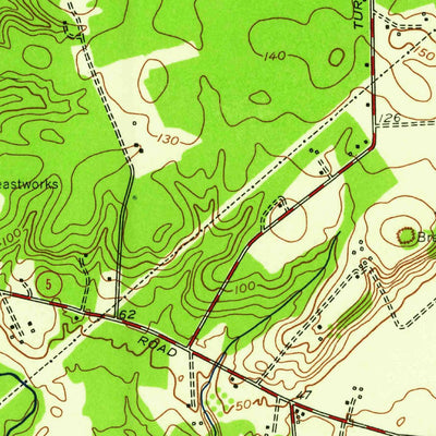 United States Geological Survey Dutch Gap, VA (1952, 24000-Scale) digital map