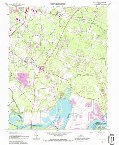 United States Geological Survey Dutch Gap, VA (1969, 24000-Scale) digital map