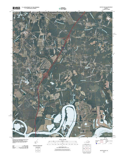 United States Geological Survey Dutch Gap, VA (2010, 24000-Scale) digital map