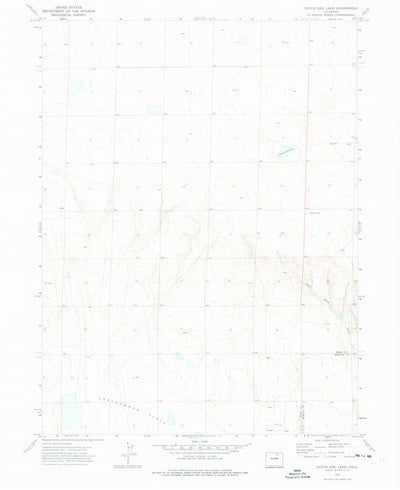 United States Geological Survey Dutch Girl Lake, CO (1972, 24000-Scale) digital map