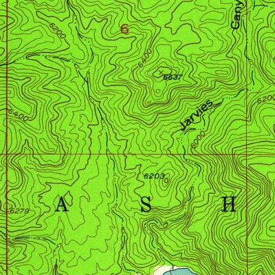 United States Geological Survey Dutch John, UT-WY (1952, 24000-Scale) digital map