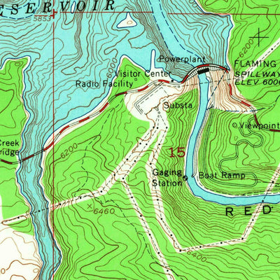 United States Geological Survey Dutch John, UT-WY (1966, 24000-Scale) digital map