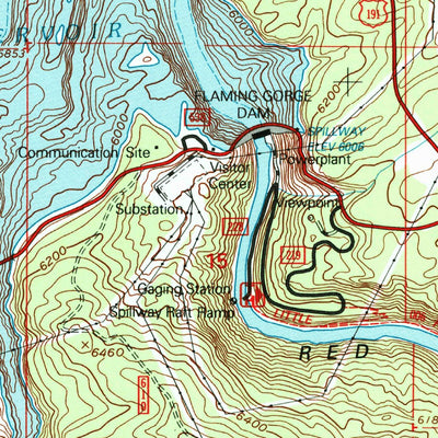 United States Geological Survey Dutch John, UT-WY (1996, 24000-Scale) digital map