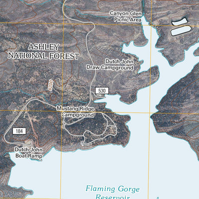 United States Geological Survey Dutch John, UT-WY (2011, 24000-Scale) digital map
