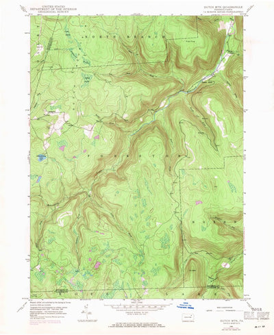 United States Geological Survey Dutch Mountain, PA (1946, 24000-Scale) digital map