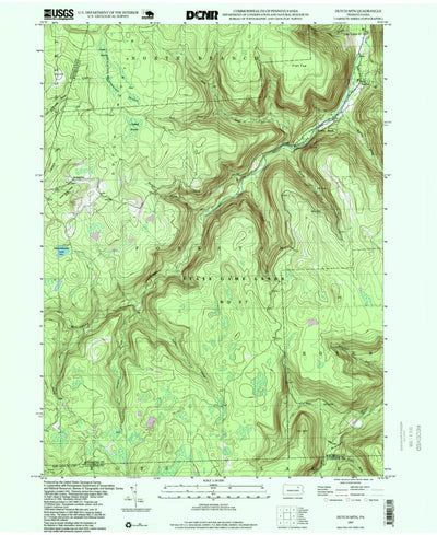 United States Geological Survey Dutch Mountain, PA (1997, 24000-Scale) digital map