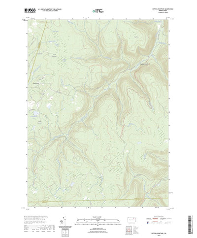 United States Geological Survey Dutch Mountain, PA (2023, 24000-Scale) digital map